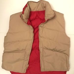 Vintage 90s Retro Quilted Goose Down Sleeveless Reversible Outerwear Puffer Vest